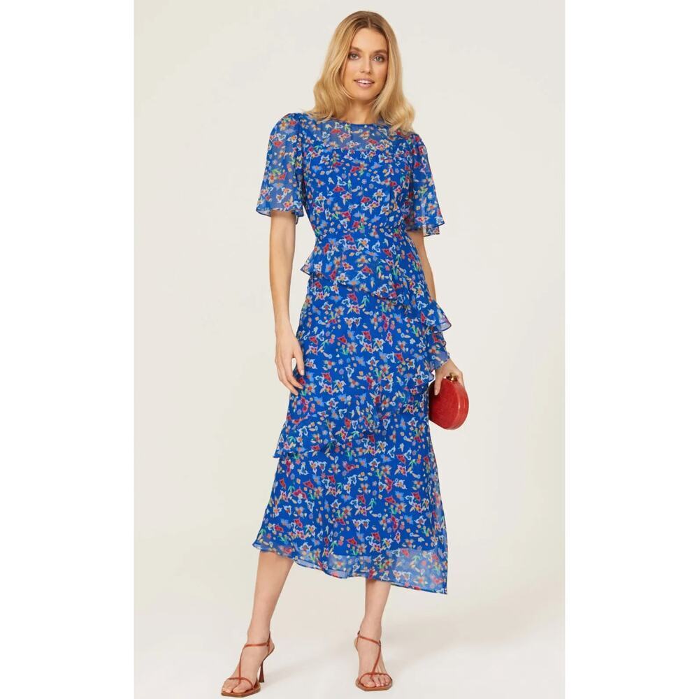 SALONI Vida Ruffled Dress